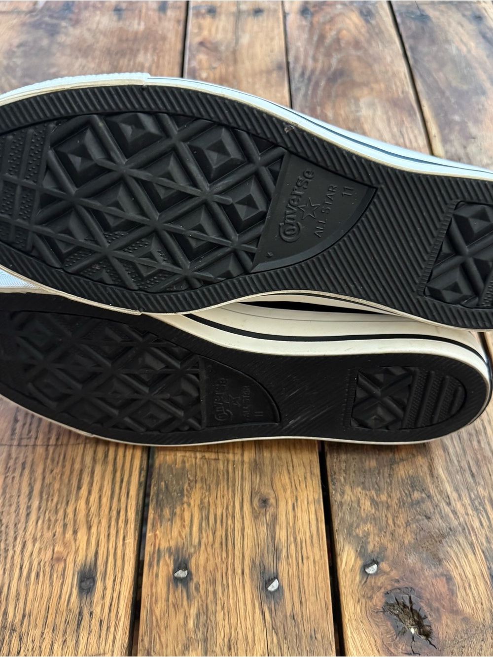 Converse Black Patent High-Top Sneakers with White Sole Red Inside - Picture 9 of 9